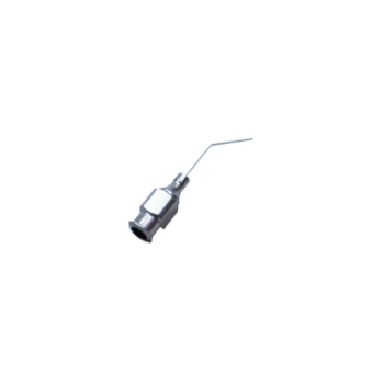 Gills-Welsh Cannula, 27ga, Polished Finish, 45 Degrees Angled Shaft, 10mm Tip To Bend, Excluding Hub Overall Length 1-1/2" (38mm) 